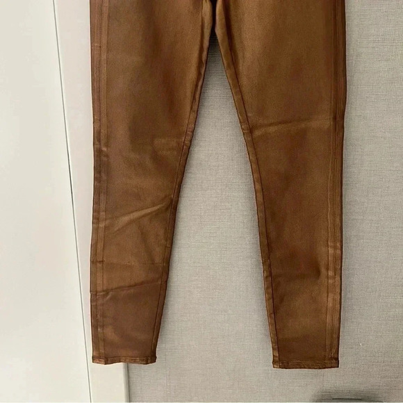 7 For All Mankind Coated Skinny Jeans- Size 24; Like New (Never Worn) - Picture 6 of 12